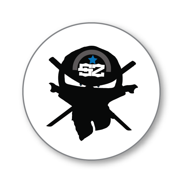 3" Round Ninja Stickers (25 per Pack)
